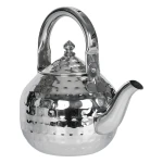Atad Classic Engraved Stainless Steel Teapot – Silver – 1.7L - Atad