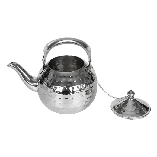 Atad Classic Engraved Stainless Steel Teapot – Silver – 1.7L - Atad - Image 3
