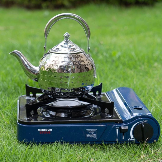 Atad Classic Engraved Stainless Steel Teapot – Silver – 1.7L - Atad - Image 5
