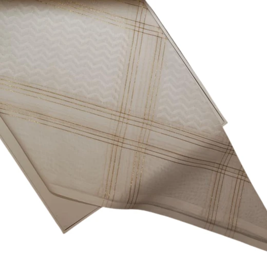 PRONTO Premium White Shemagh with Golden-Threaded Edges, Size 52 – Elegant Traditional Headscarf with Luxurious Detailing - Pronto - Image 2
