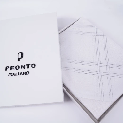 PRONTO Premium White Shemagh with Silver-Threaded Edges, Size 55 – Elegant Traditional Headscarf with Luxurious Detailing PRONTO Premium White Shemagh with Silver-Threaded Edges, Size 55 – Elegant Traditional Headscarf with Luxurious Detailing