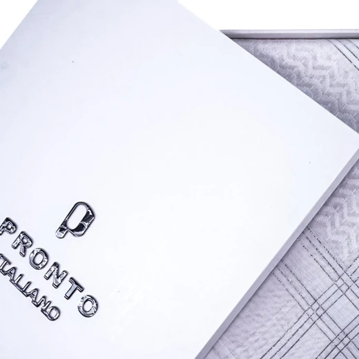 PRONTO Premium White Shemagh with Silver-Threaded Edges, Size 55 – Elegant Traditional Headscarf with Luxurious Detailing - Pronto - Image 5