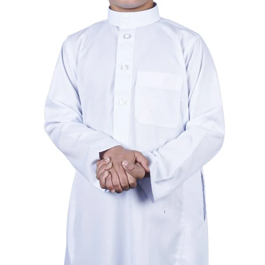 ثوب ولادي باللون الأبيض، مقاس 44 - بتصميم كلاسيكي أنيق من مدراز - مدراز - Image 3