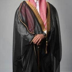 MIDRAZ Men’s Black Qasab Collar Bisht, Size 58 – Premium Computer-Embroidered Traditional Cloak