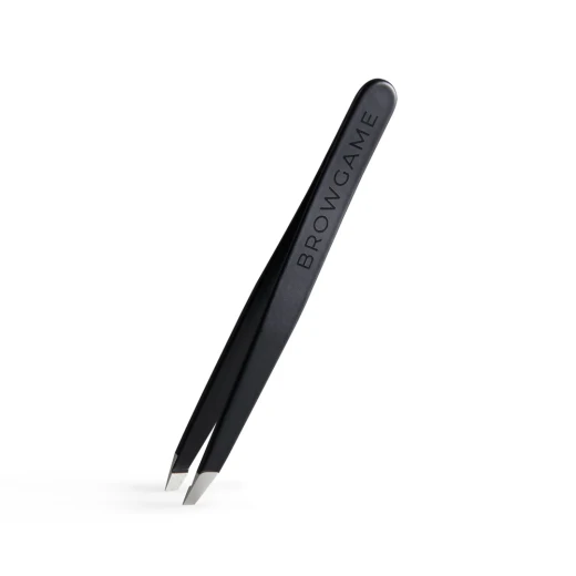 Browgame Cosmetics Precision Slanted Tweezer Blackout for Eyebrow Hair Removal Professional Makeup Kit Browgame Cosmetics Precision Slanted Tweezer Blackout for Eyebrow Hair Removal Professional Makeup Kit