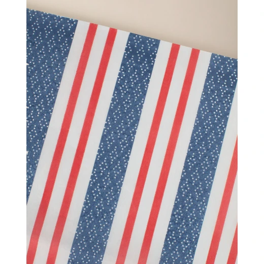 Madame COCO Alix Disposable Tablecloth, 80x100 cm, Navy/Red, Single-Use Paper Table Cover, Elegant & Practical Design, Made in Turkey - Madame COCO - Image 2