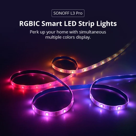 SONOFF L3 Pro RGBIC Smart LED Strip Lights-5M/16.4Ft - Sonoff - Image 2
