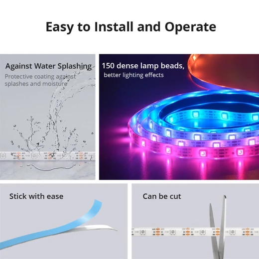 SONOFF L3 Pro RGBIC Smart LED Strip Lights-5M/16.4Ft - Sonoff - Image 10