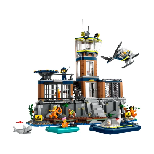 LEGO City Police Prison Island Set with 7 Minifigures – exciting police adventure playset for kids - LEGO - Image 2