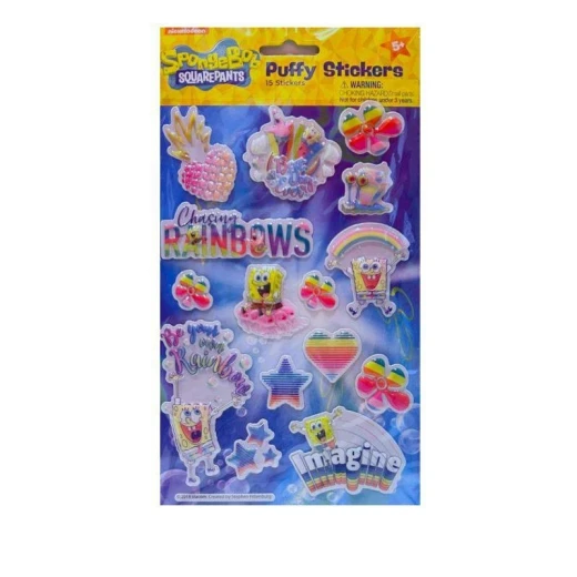 Inkology SpongeBob Puffy Stickers - Fun and Creative School Supplies for Kids Inkology SpongeBob Puffy Stickers - Fun and Creative School Supplies for Kids