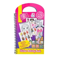 كتاب نشاط ملصقات Inkology Boxy Girls - لعبة تلوين ممتعة