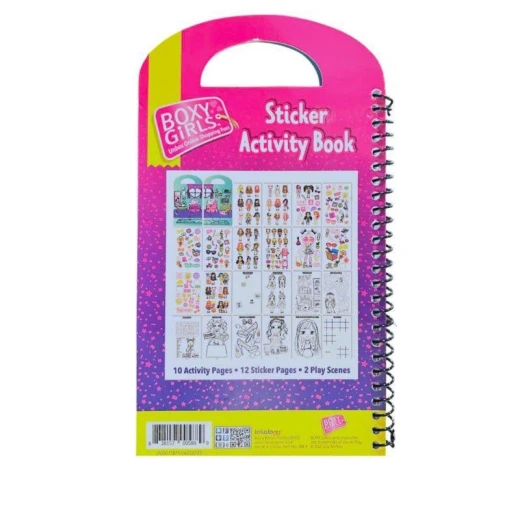 Inkology Boxy Girls Sticker Activity Book - Fun Coloring Toy - Inkology - Image 2