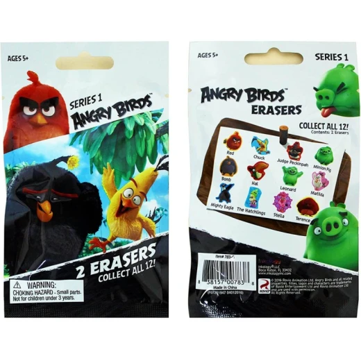 Inkology Angry Birds Die Cut Eraser – Fun School Supplies for Kids and Collectors