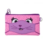 ZIPIT Face-It Creature Pen Case - Pink Double Zipper - ZIPIT