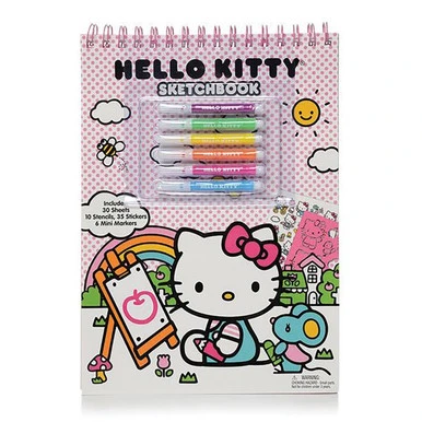 Hello Kitty Sketchbook with Markers - Kids' Drawing Set - Image 2