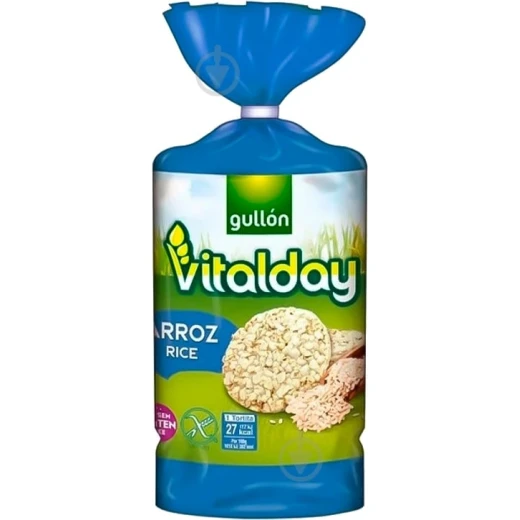 Gullon Vitalday Gluten-Free Rice Cakes 130g - Healthy Snack Option Gullon Vitalday Gluten-Free Rice Cakes 130g - Healthy Snack Option