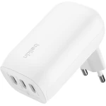 Belkin BoostCharge 67W USB-C Charger with Three Ports for iPhone 17, MacBook Pro, Galaxy - White - Belkin
