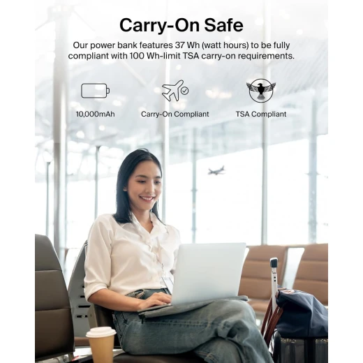 بنك طاقة Belkin 10,000mAh USB-C مع منفذين وشاشة رقمية - شحن سريع لأجهزة iPhone و Samsung - بيلكين - Image 8