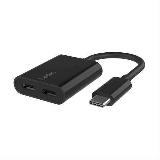 Belkin CONNECT USB-C Audio + USB-C Charge Adapter, Supports fast charging up to 60W Belkin CONNECT USB-C Audio + USB-C Charge Adapter, Supports fast charging up to 60W