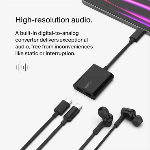 Belkin CONNECT USB-C Audio + USB-C Charge Adapter, Supports fast charging up to 60W - Belkin - Image 6