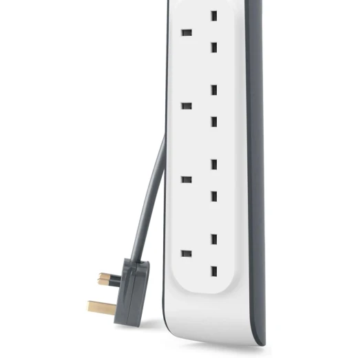 Belkin 4-Way Surge Protector Extension Lead Strip 2m White - Protect Your Electronics - Belkin - Image 7