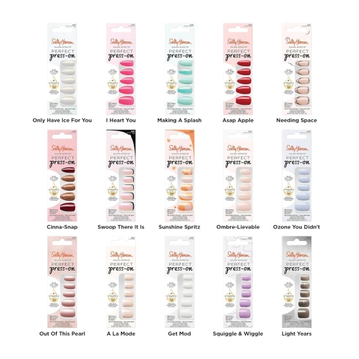 Sally Hansen Press On Nails Set Making A Splash | Almond Shape | Easy Application | 30 Nails - Sally Hansen - Image 5