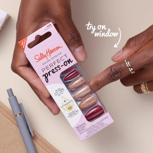 Sally Hansen Press On Nails Set Making A Splash | Almond Shape | Easy Application | 30 Nails - Sally Hansen - Image 8