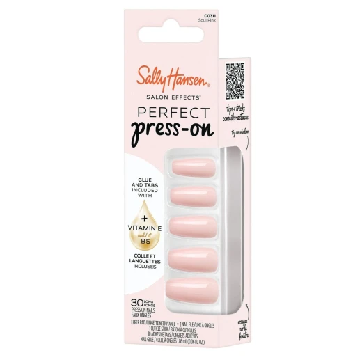 Sally Hansen Soul Pink Press On Nails Kit: Easy Application & Natural Finish Manicure Set for Elegant Style Sally Hansen Soul Pink Press On Nails Kit: Easy Application & Natural Finish Manicure Set for Elegant Style