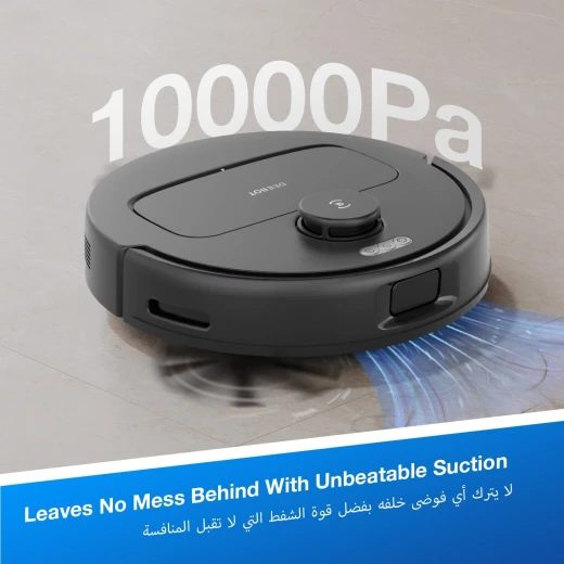 مكنسة روبوت ذكية من إيكوفاكس ديبوت N20e مع خاصية المسح، وقت تشغيل يصل إلى 350 دقيقة، مقاومة لتشابك الشعر، تدعم التخطيط الذكي - ايكوفاكس - Image 7