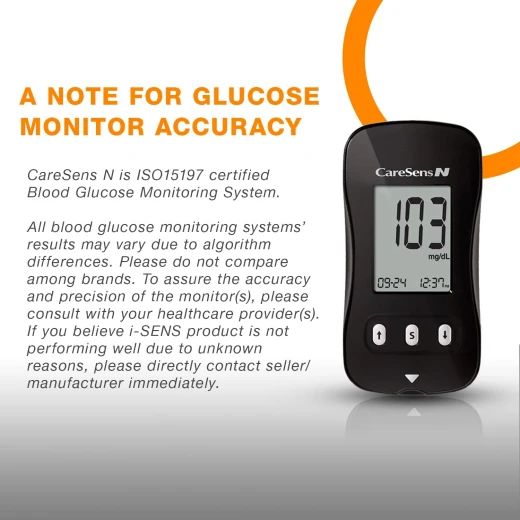 Care Sens N Test Strips Pack of 50 – Advanced Enzyme Technology for Accurate and Reliable Blood Glucose Monitoring Compatible with CARE SENSE N Glucometer - Care Sens - Image 2