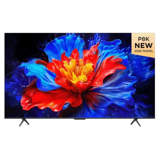 تلفزيون TCL الذكي QLED مقاس 85 بوصة – موديل 85P8K، دقة 4K، نظام Google TV، معدل تحديث 144Hz لتجربة مشاهدة غامرة تلفزيون TCL الذكي QLED مقاس 85 بوصة – موديل 85P8K، دقة 4K، نظام Google TV، معدل تحديث 144Hz لتجربة مشاهدة غامرة