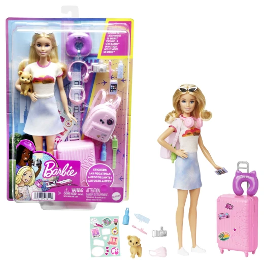 Mattel Barbie 'Malibu' Travel Set with Puppy & Accessories for Kids Mattel Barbie 'Malibu' Travel Set with Puppy & Accessories for Kids