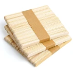 Natural Wooden Craft and Drink Stir Sticks – 50 Pcs, Premium Popsicle Sticks 11.4 cm