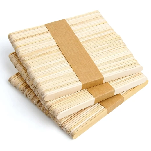 Natural Wooden Craft and Drink Stir Sticks – 50 Pcs, Premium Popsicle Sticks 11.4 cm Natural Wooden Craft and Drink Stir Sticks – 50 Pcs, Premium Popsicle Sticks 11.4 cm