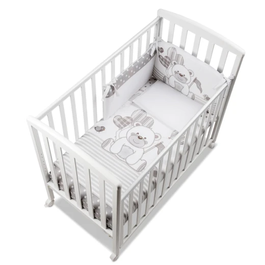 Italbaby Q.llKuku Grey Baby Bed Solid Beech Wood Compact Design 59x116x100cm Italbaby Q.llKuku Grey Baby Bed Solid Beech Wood Compact Design 59x116x100cm