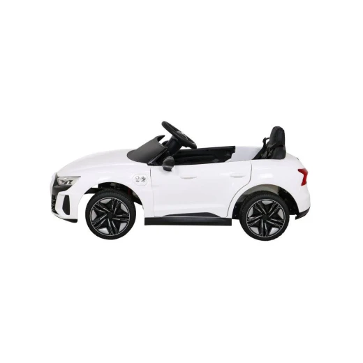 سيارة ركوب أودي RS E-Tron GT للأطفال، تعمل بالكهرباء ببطارية 12 فولت مع أضواء LED، بوق وموسيقى عملية، لون أبيض، مناسبة للأعمار من 3 إلى 8 سنوات، مقعد واحد - Image 4