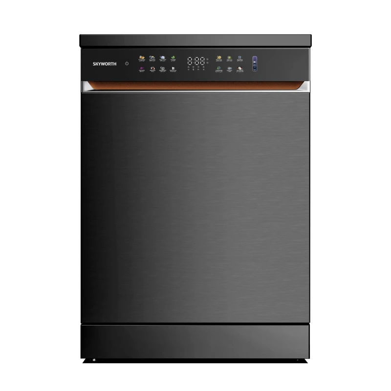 Skyworth Dishwasher 8 Programs Inverter A+++ Grey 3 Spray 3 Baskets Touch Control - Skyworth