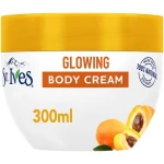 St. Ives Glowing Body Cream with Apricot Extract, 300ml, Hydrating Moisturizer for Radiant Skin - St. Ives