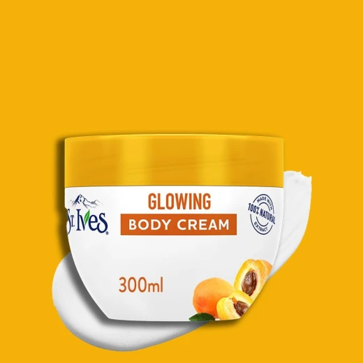 St. Ives Glowing Body Cream with Apricot Extract, 300ml, Hydrating Moisturizer for Radiant Skin - St. Ives - Image 3