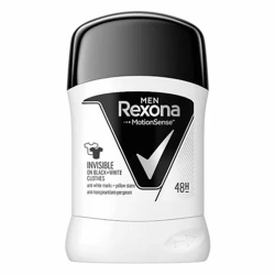 Rexona Black and White Invisible Men's Antiperspirant Deodorant Stick, 48-Hour Protection 40 g
