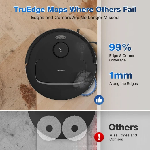 ECOVACS DEEBOT N30 Omni Robot Vacuum and Mop, 10000Pa Suction, Black - Ecovacs - Image 4
