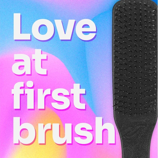 Wet Brush Detangling Hair Brush for Men, Black, Stimulates Scalp & Beard for Fuller Stronger Hair, Intelliflex Detangler Help Bristles Promote Growth & Protect from Breakage, Pain-Free - Wet Brush - Image 2