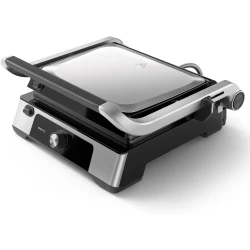 Philips 5000 Series Contact Grill 180° Hinged with Adjustable Temperature 60°C 200°C Large Grill Surface and Removable Non Stick Plates