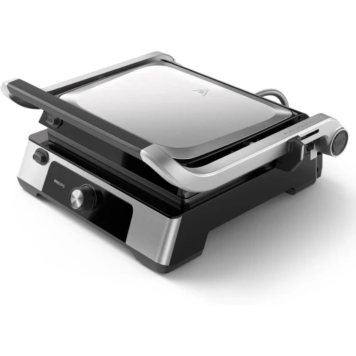 Philips 5000 Series Contact Grill 180° Hinged with Adjustable Temperature 60°C 200°C Large Grill Surface and Removable Non Stick Plates
