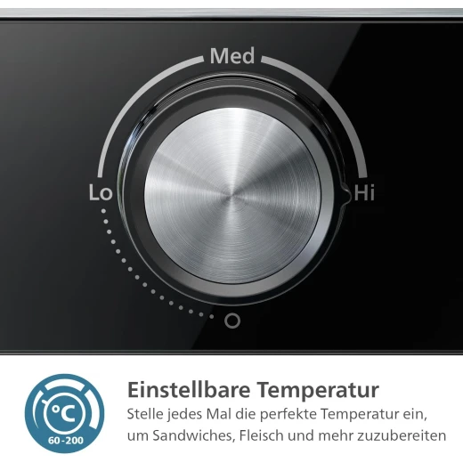 Philips 5000 Series Contact Grill 180° Hinged with Adjustable Temperature 60°C 200°C Large Grill Surface and Removable Non Stick Plates - Philips - Image 4