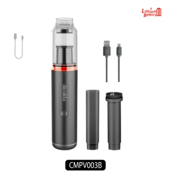 مكنسة ديكاكيلا الكهربائية المحمولة 90 واط (CMPV003B و CMPV003W) أسود وأبيض