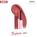 أحمر شفاه سائل مطفي NYX Lip Lingerie Xxpose Me يدوم 16 ساعة: تغطية كاملة، ملمس مريح للغاية، 4 مل، ألوان متنوعة - ان واي اكس