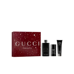 Gucci Guilty Pour Homme Eau de Parfum 90ml Perfume Set for Men: Experience the Bold & Sensual Fragrance, Includes Aftershave Balm & Shower Gel, Perfect Gift for Him, 3-Piece Set