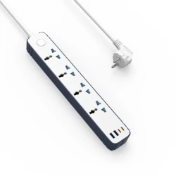 Wiwu Wi-S007 Power Strip 8-in-1 Multiple Socket 2M White GaN Tech Charger