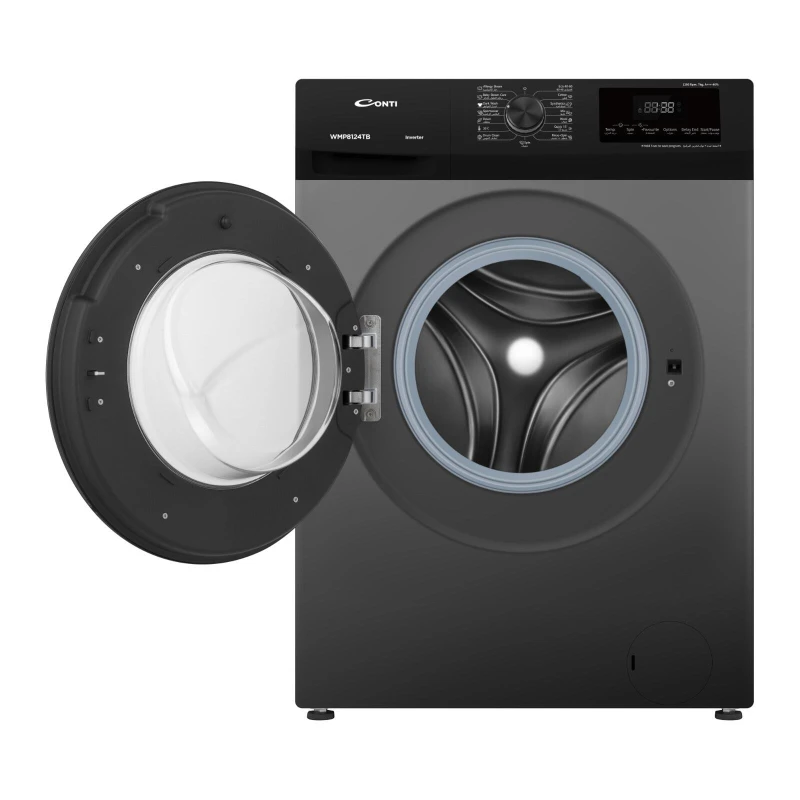 Conte 7kg Washing Machine 1200RPM A+++ Energy Rating Titanium Black Color with Multiple Wash Programs and Digital Display